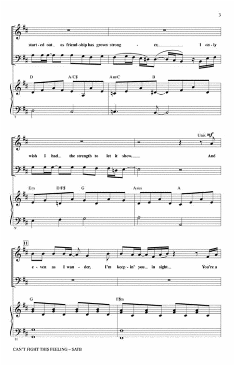 Can't Fight This Feeling 4-Part scores gallery preview page 3