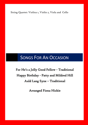 Book cover for Songs for an Occasion