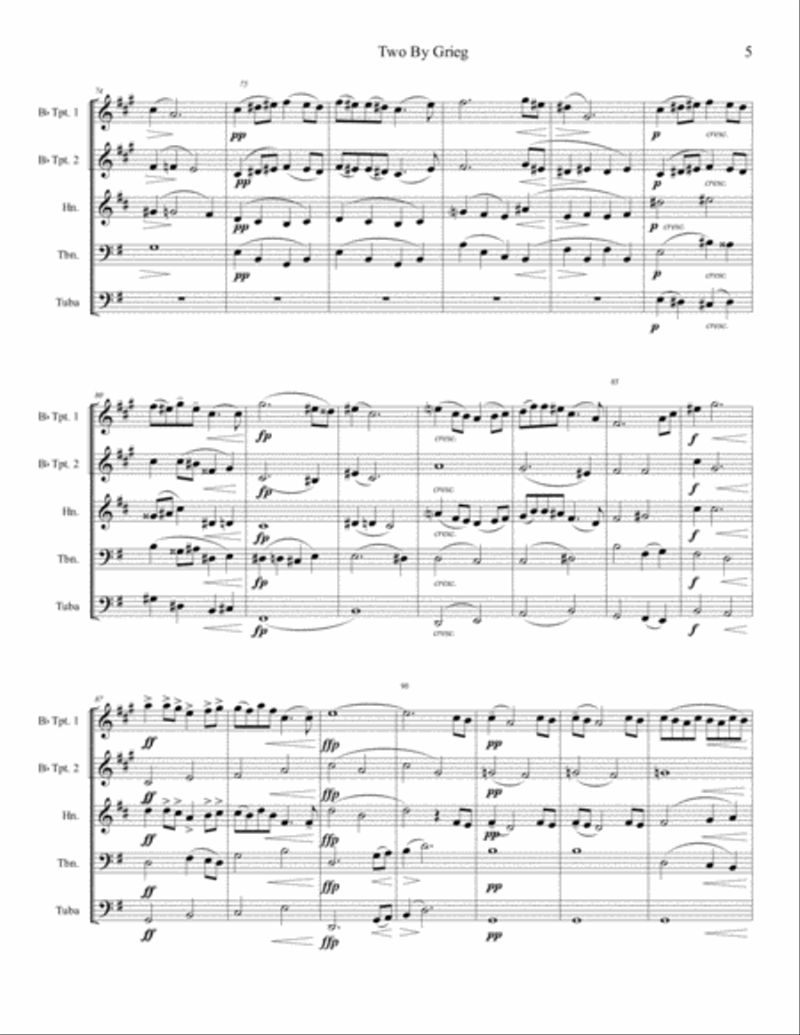 Two By Grieg: 