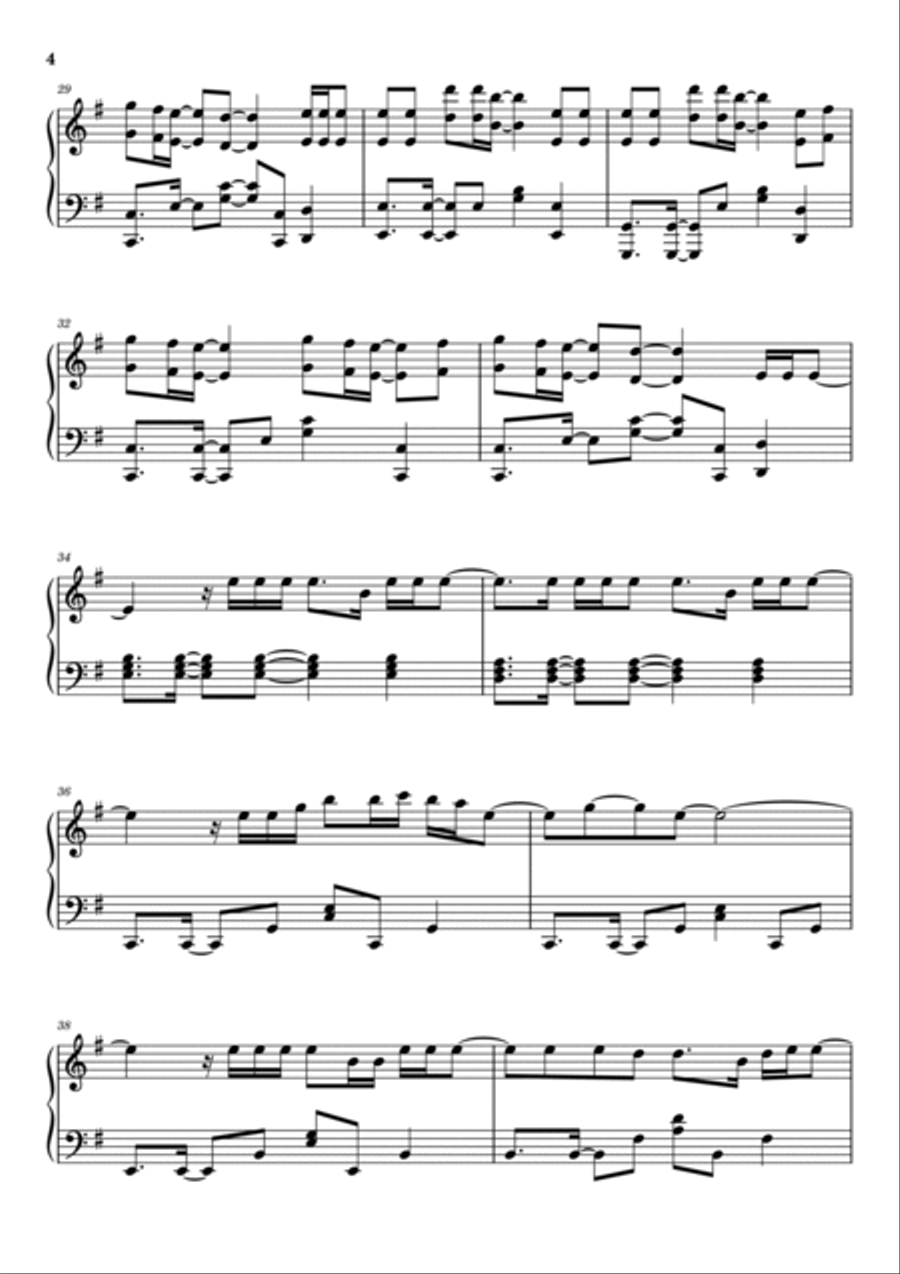 Animals Piano Solo scores gallery preview page 4