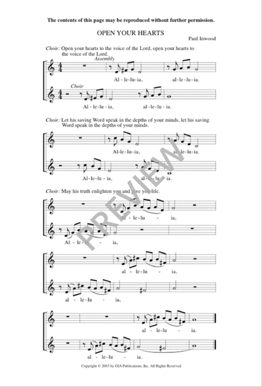 Open Your Hearts Open Your Hearts 4-Part scores gallery preview page 10