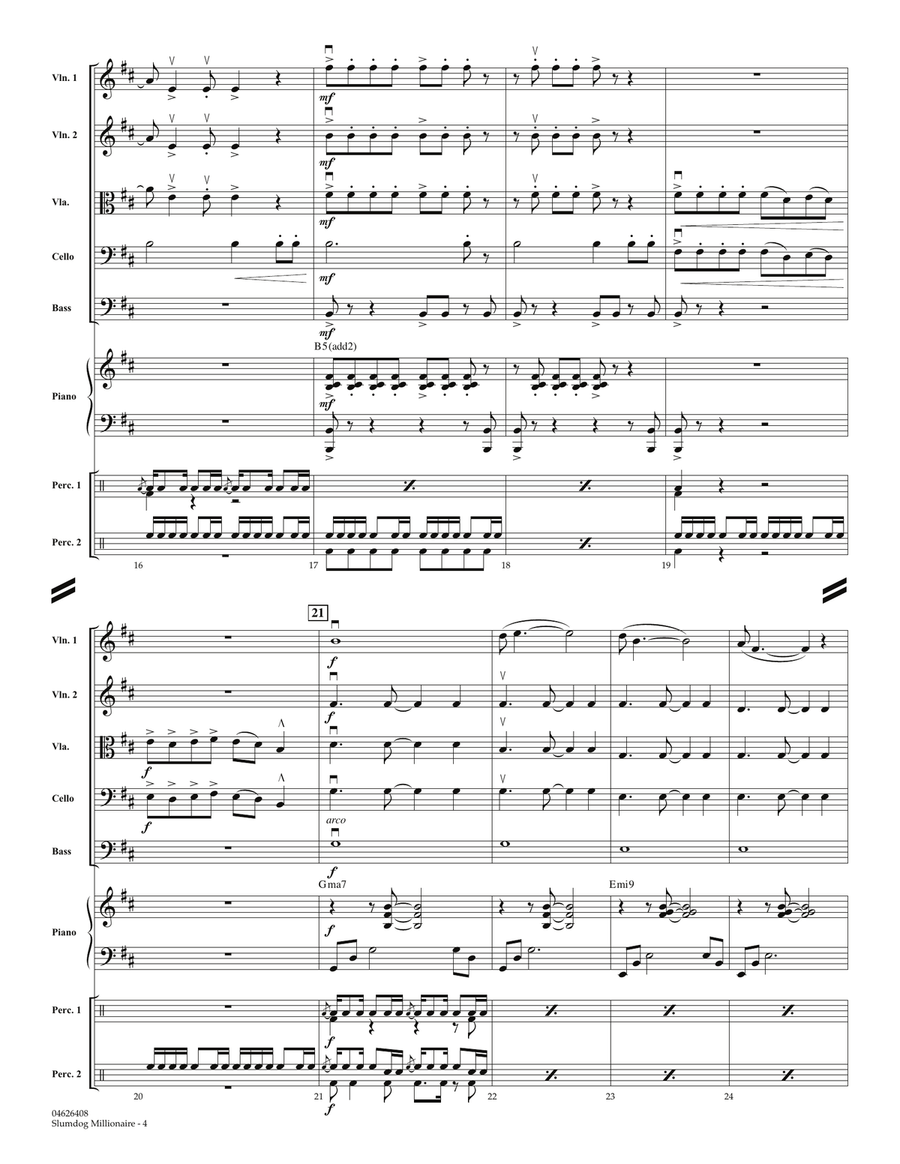 Slumdog Millionaire - Full Score Orchestra scores gallery preview page 4