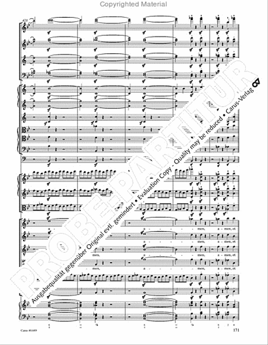Missa solemnis Missa solemnis 4-Part scores gallery preview page 187