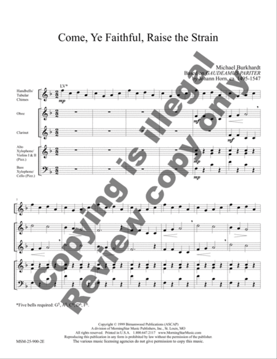 Two Instrumental Hymn Settings Clarinet scores gallery preview page 4