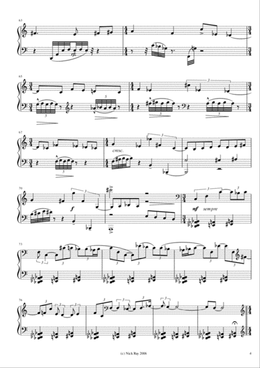 Sonatina for piano (2006/9) Piano Solo scores gallery preview page 6