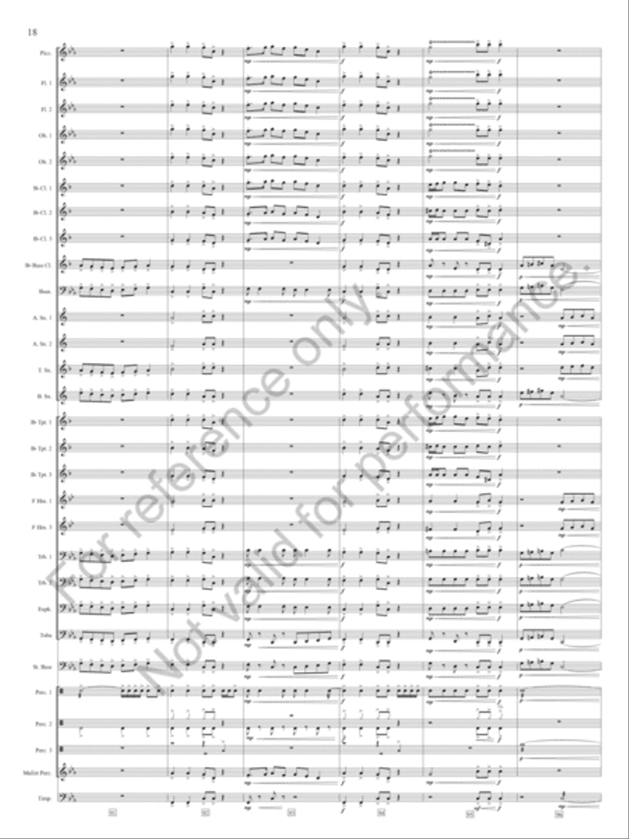 Slavonic Chorale And Dance Concert Band scores gallery preview page 19