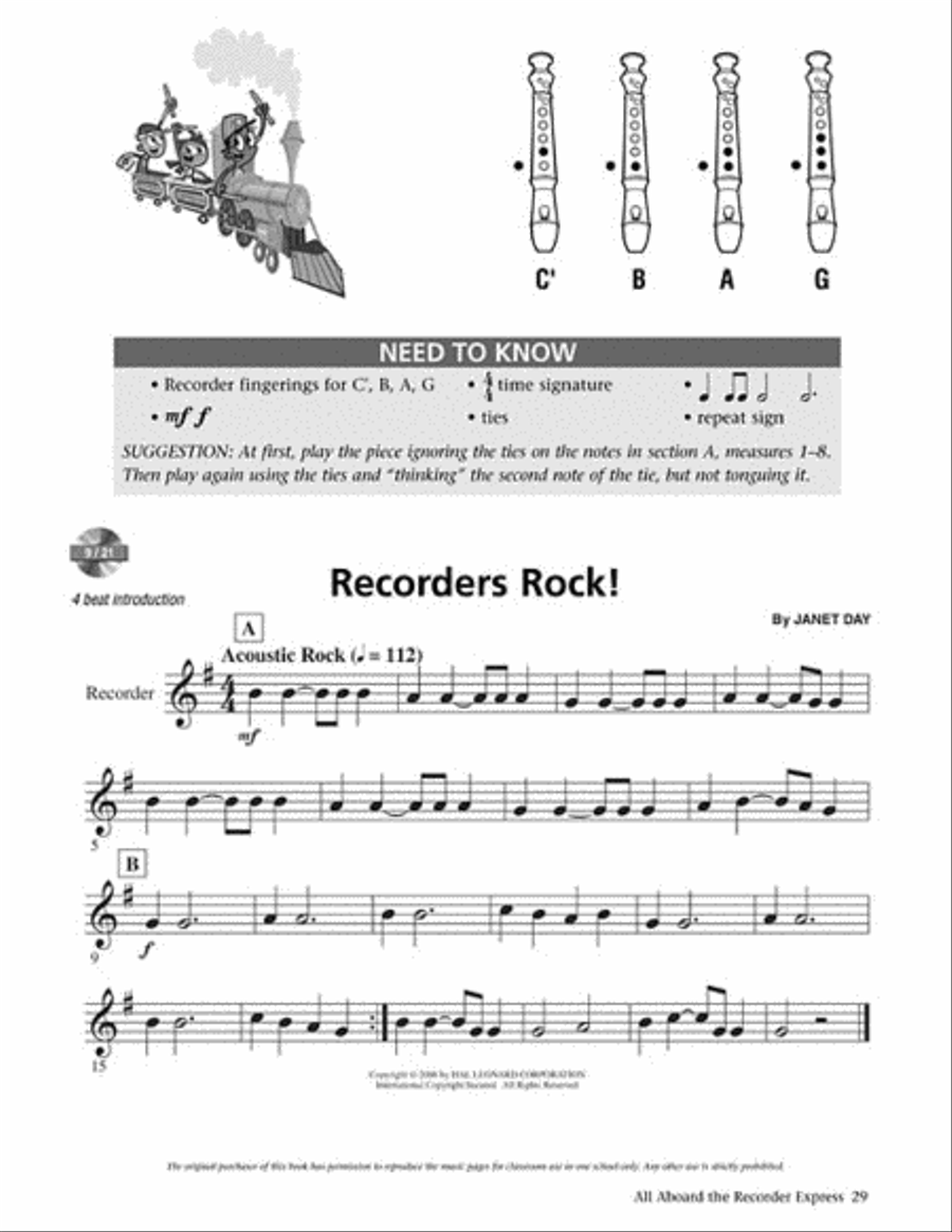 All Aboard the Recorder Express – Volume 2 Choir scores gallery preview page 7
