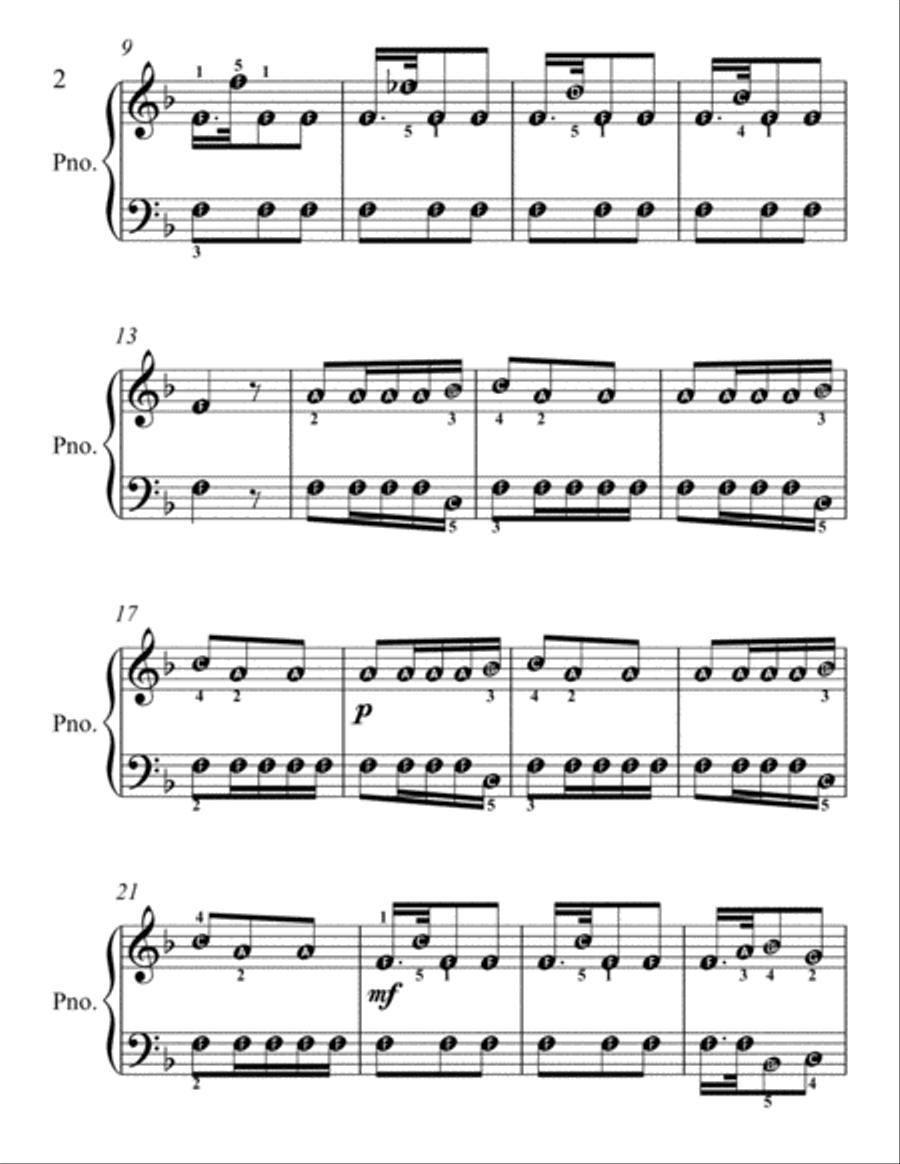 Petite Classics for Easiest Piano Booklet C Easy Piano scores gallery preview page 4