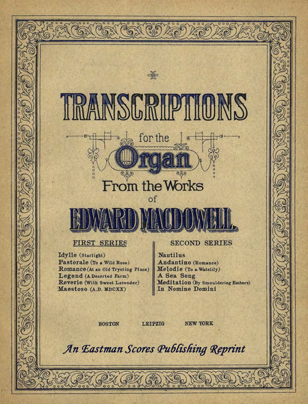 Transcriptions for the organ. First series
