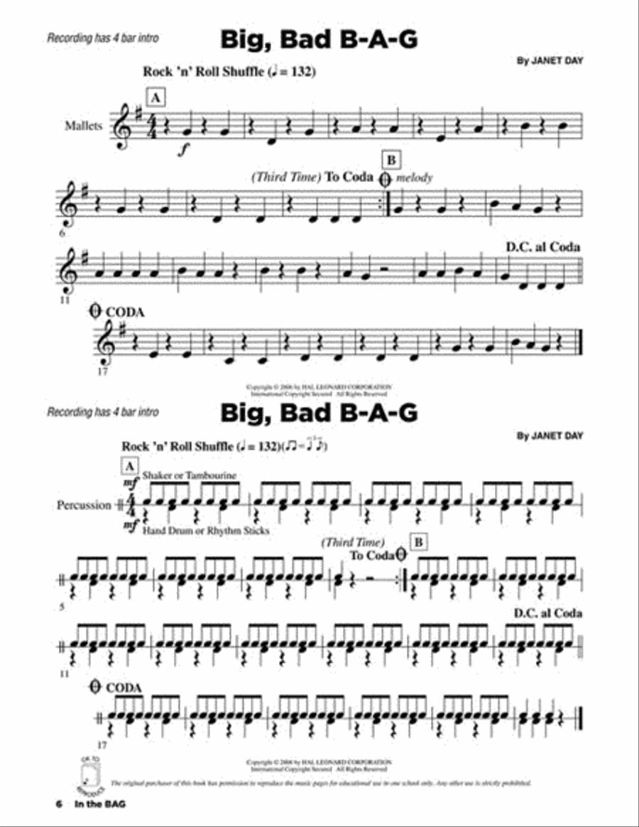 In the B-A-G Choir scores gallery preview page 3