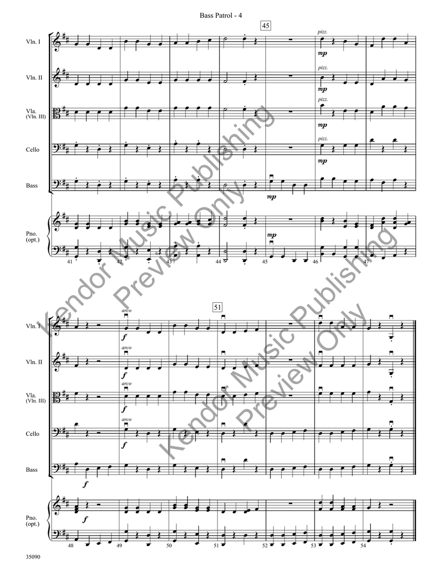 Bass Patrol (Score) Bass Patrol (Score) String Orchestra scores gallery preview page 7