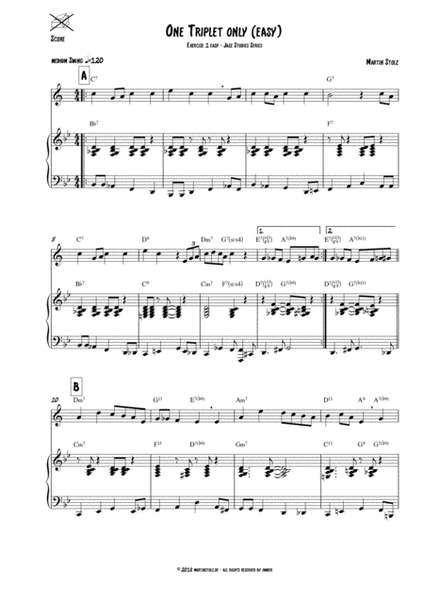 One Triplet only (easy version) arranged for clarinet and piano image number null