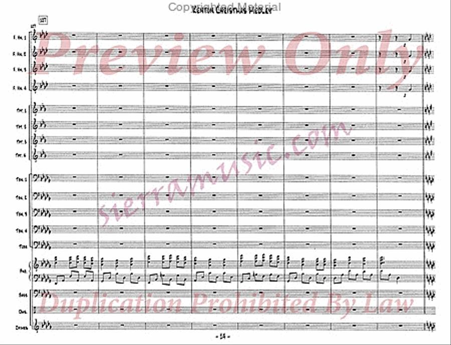 Christmas Medley Christmas Medley Jazz Ensemble scores gallery preview page 15