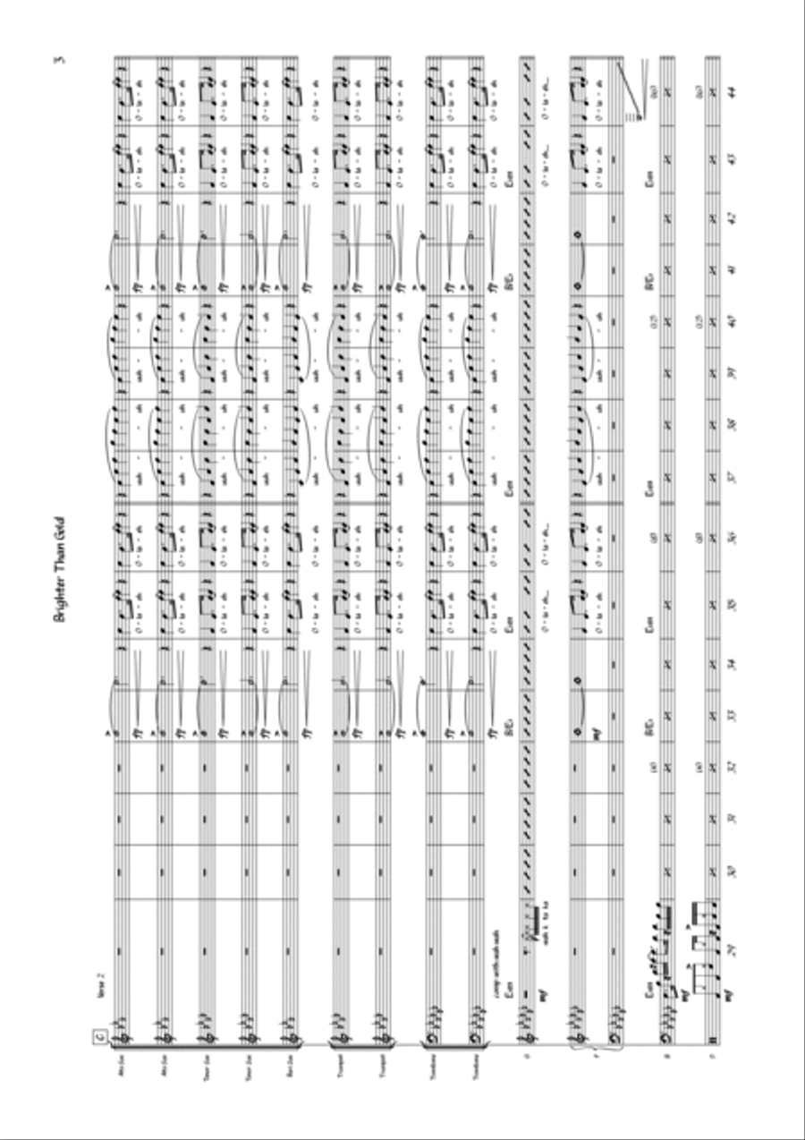 Brighter Than Gold Jazz Ensemble scores gallery preview page 3