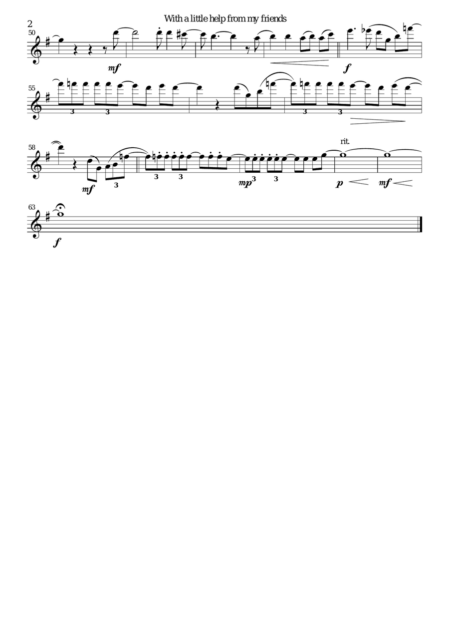 With A Little Help From My Friends Woodwind Trio scores gallery preview page 5