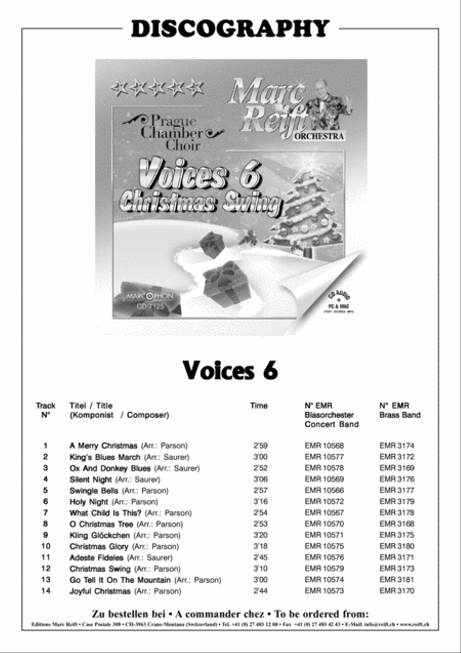 A Merry Christmas Clarinet Quartet scores gallery preview page 3