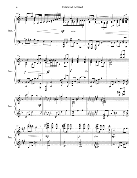 I Stand All Amazed - piano solo, early advanced by Charles H. Gabriel Piano Solo - Digital Sheet Music
