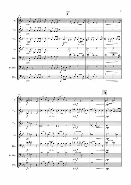 Two Elegiac Melodies (Brass Septet)