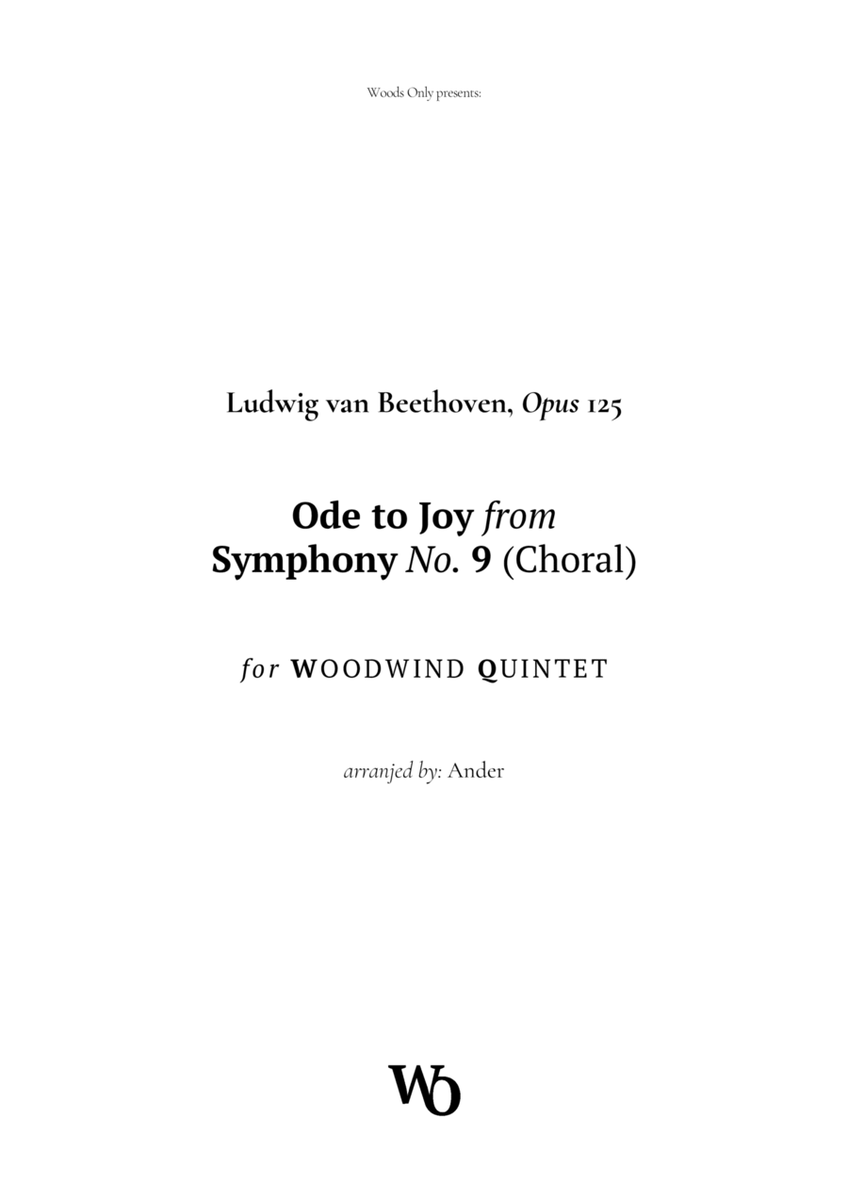 Ode to Joy by Beethoven for Woodwind Quintet image number null
