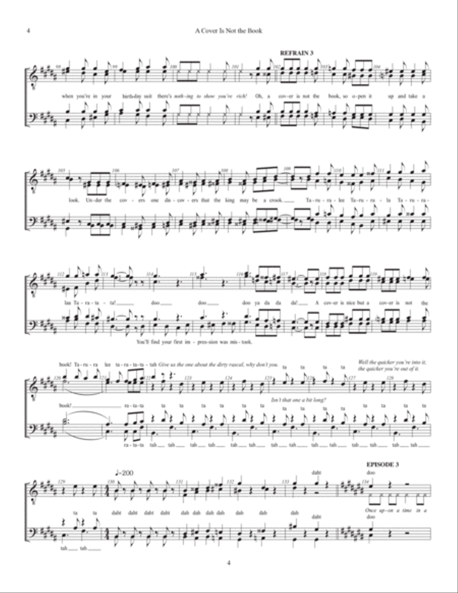 A Cover Is Not The Book A Cover Is Not The Book A Cappella scores gallery preview page 4