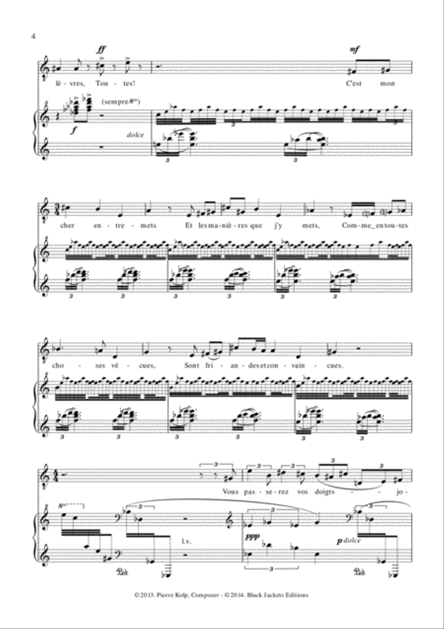 Chansons et roties Voice scores gallery preview page 4