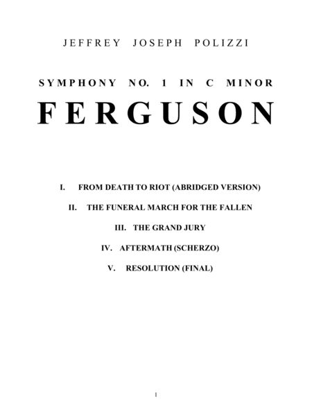Symphony No. 1 in C Minor, Ferguson image number null