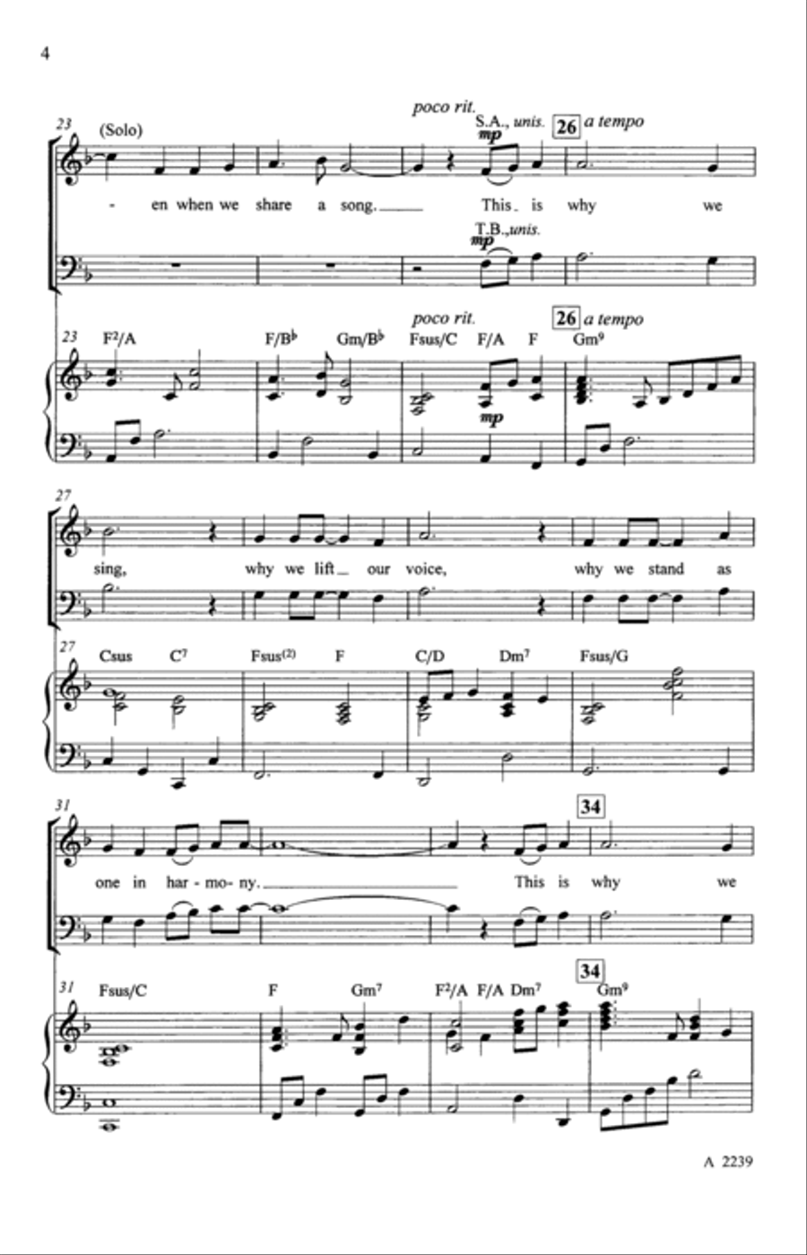 Why We Sing 4-Part scores gallery preview page 3