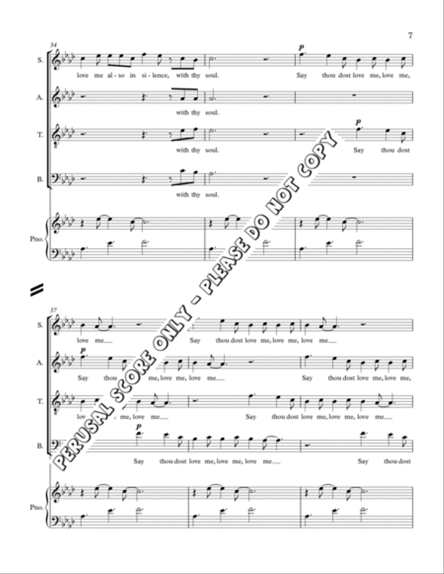 Beloved, Say Again 4-Part scores gallery preview page 7