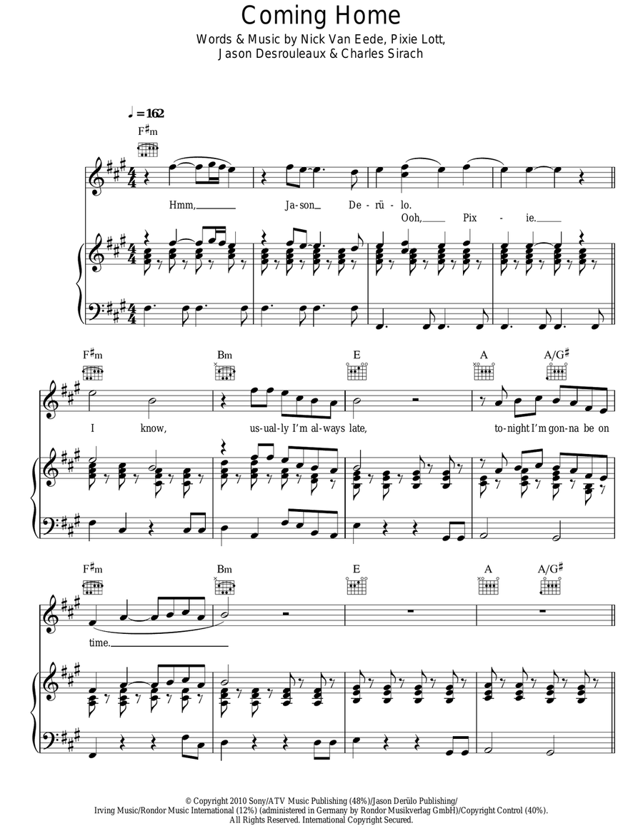 Coming Home Acoustic Guitar scores gallery preview page 1