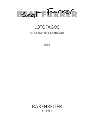 Book cover for lotofagos I for Soprano and Double Bass