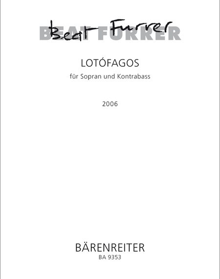 lotofagos I for Soprano and Double Bass