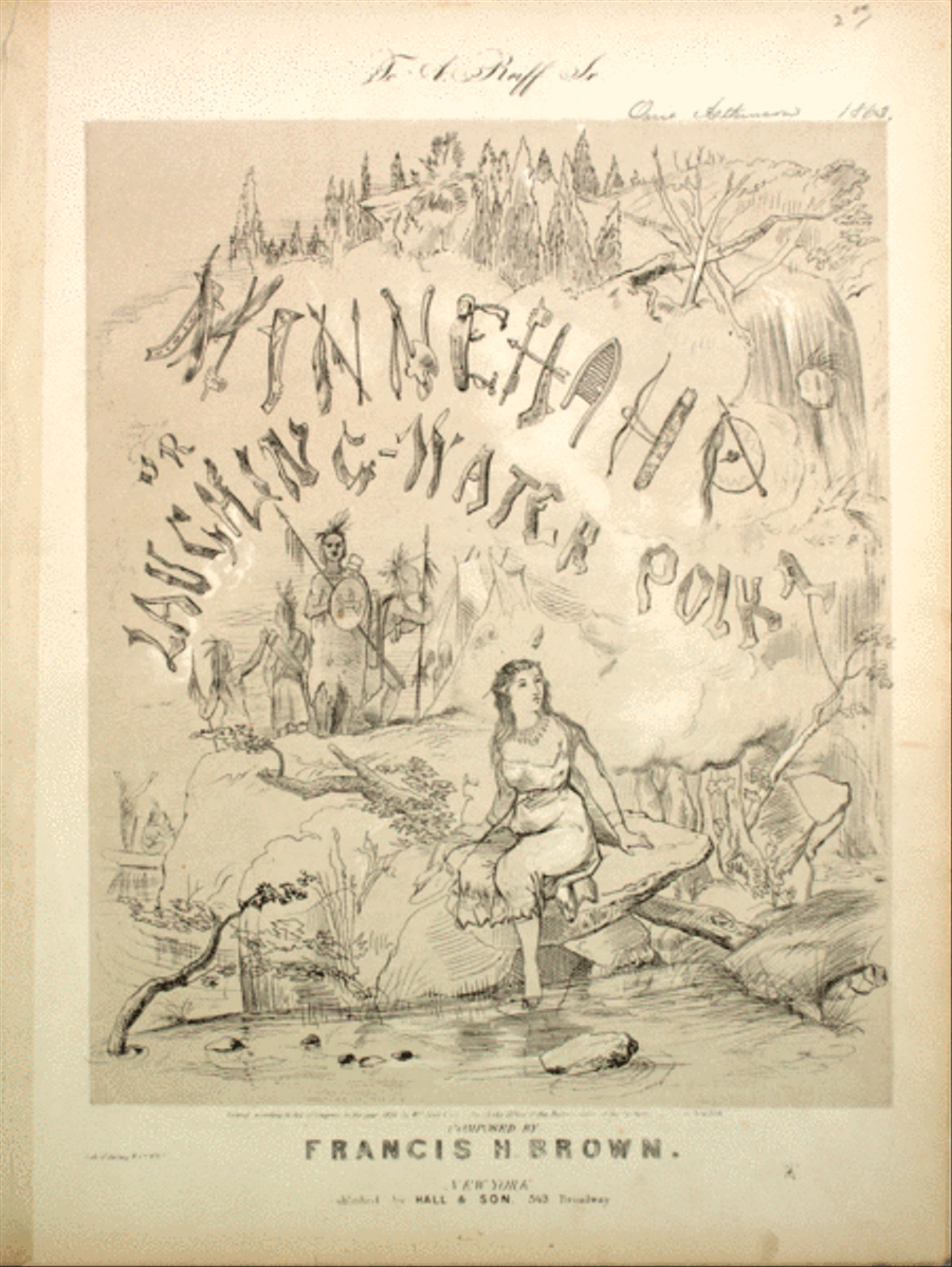 Minnehaha, or Laughing-Water Polka Piano Solo scores gallery preview page 1