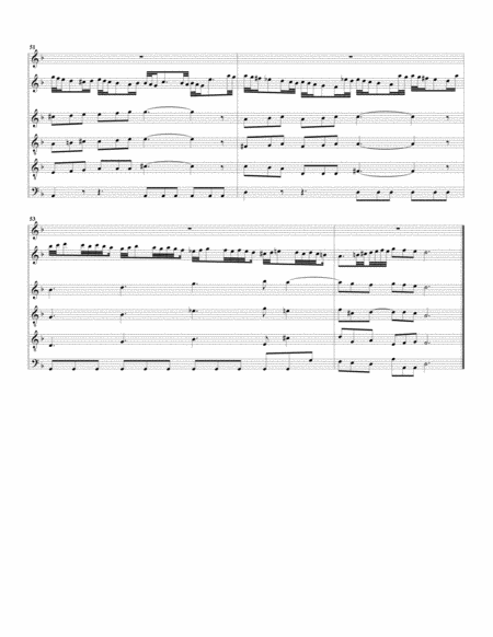 Aria: Erbarme dich, mein Gott from Matthäuspassion (arrangement for 6 recorders)