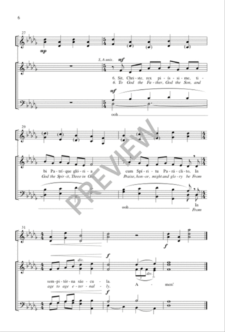 Conditor Alme Siderum 4-Part scores gallery preview page 7