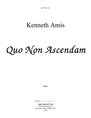 Book cover for Quo Non Ascendam