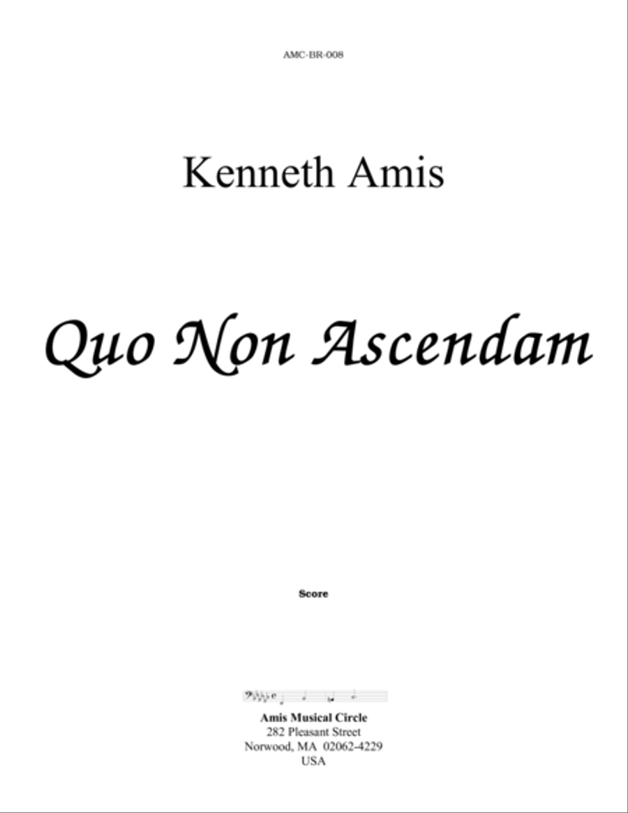 Quo Non Ascendam Quo Non Ascendam Horn scores gallery preview page 1