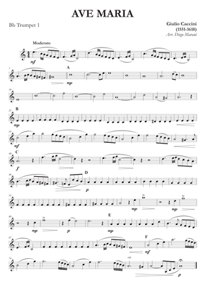 Ave Maria by Caccini-Vavilov for Brass Quartet