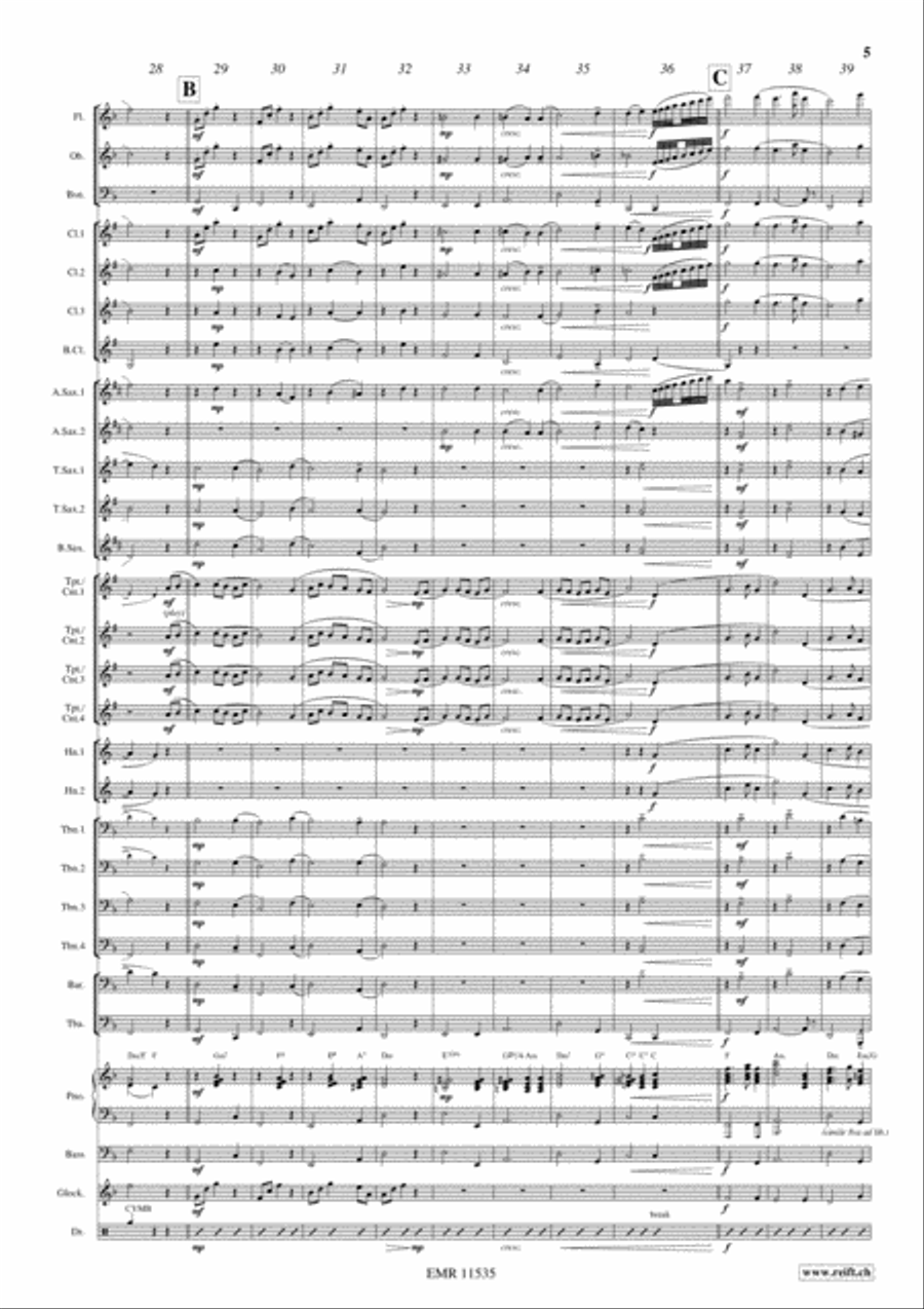 Moulin Rouge Concert Band scores gallery preview page 6
