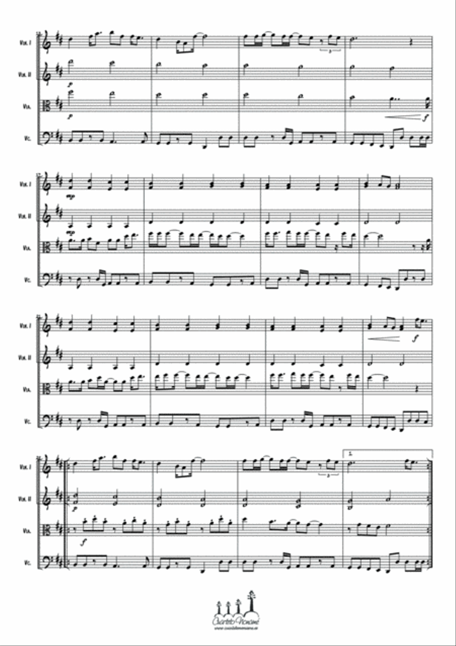 Let It Be String Quartet scores gallery preview page 4