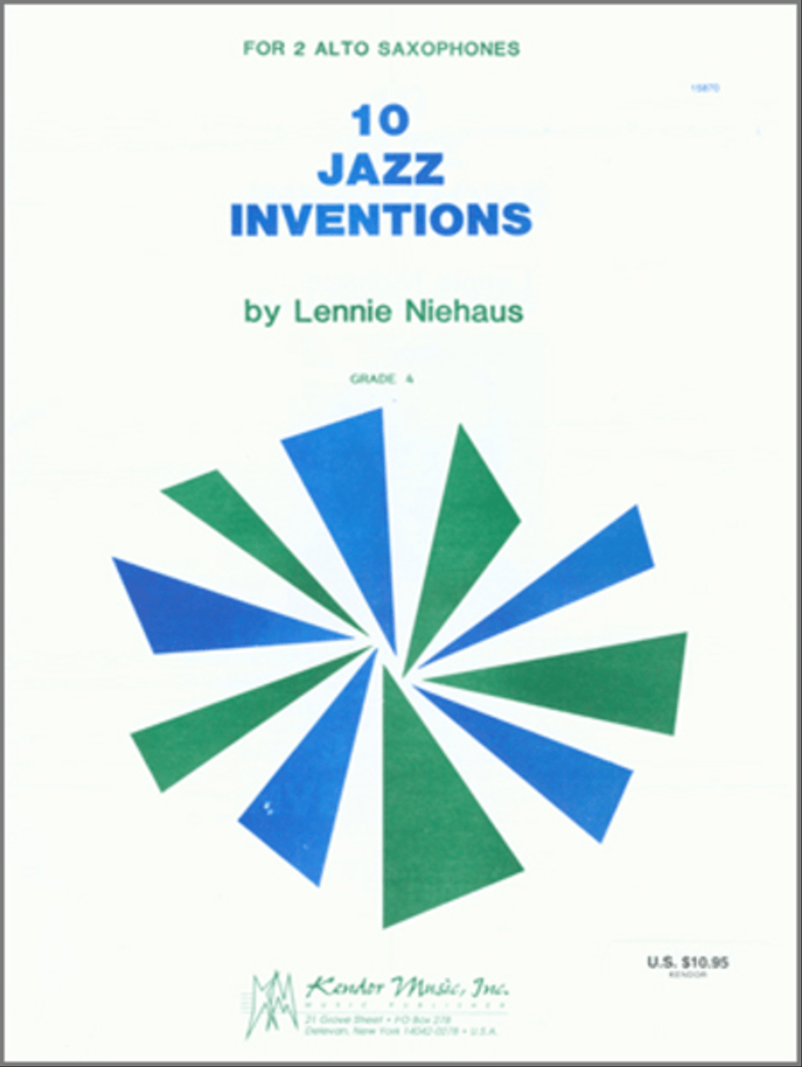 10 Jazz Inventions Alto Saxophone scores gallery preview page 1