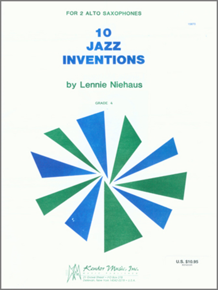 10 Jazz Inventions (altos) by Lennie Niehaus Woodwind Duet - Sheet Music