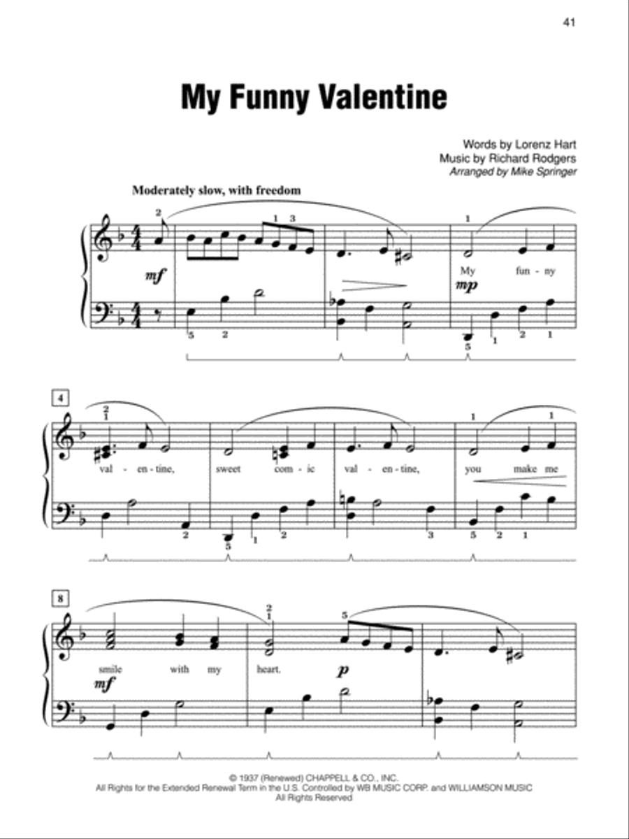 Simply Standards Easy Piano scores gallery preview page 3
