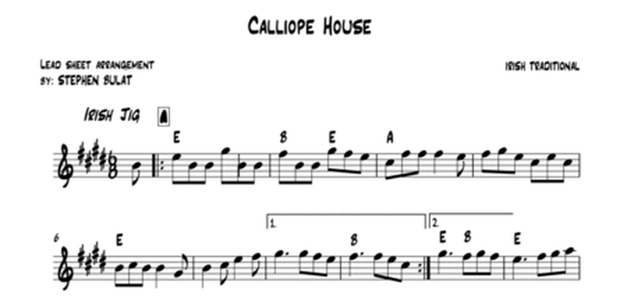 Calliope House (Irish Jig) - Lead sheet in original key of E