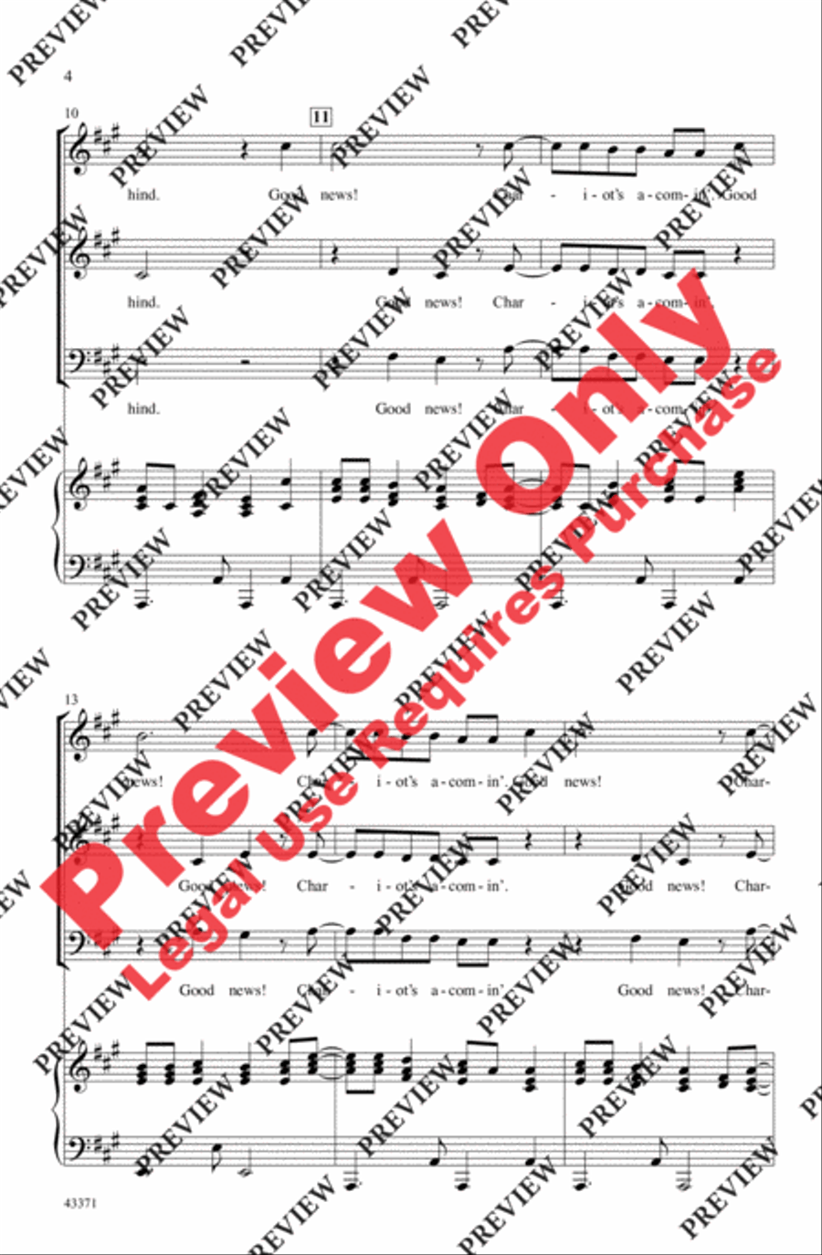 Good News! Chariot's A-Comin' - SoundTrax CD (CD only) Choir scores gallery preview page 4