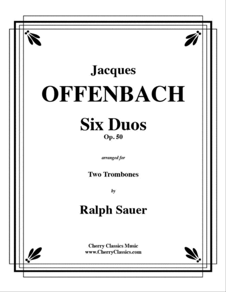 Six Duos, Opus 50 for Trombones Brass Duet scores gallery preview page 1