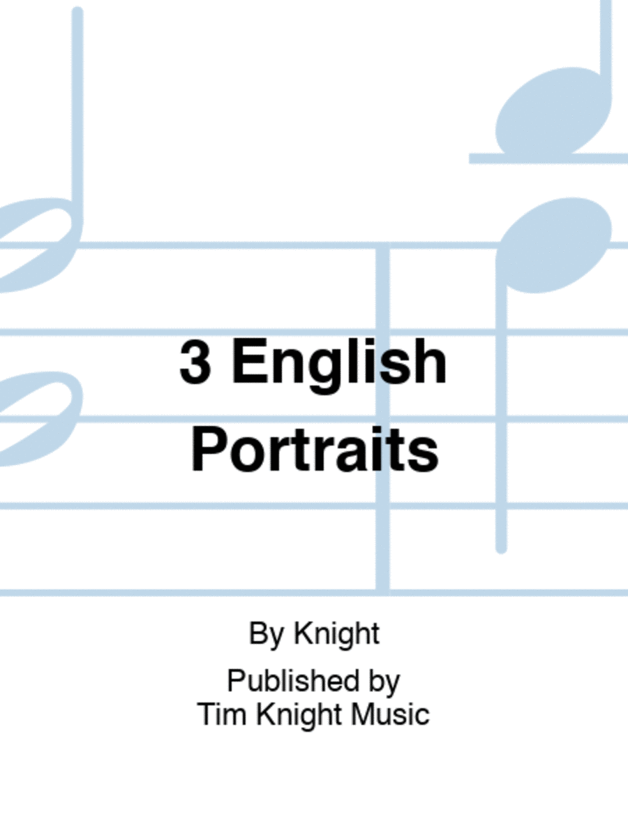 3 English Portraits Piano Solo scores gallery preview page 1