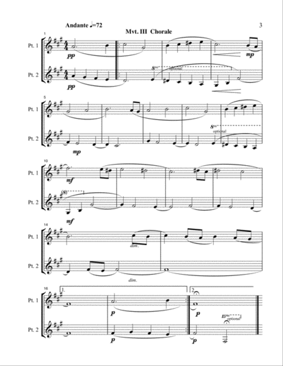 Recital Duets Eb Book Recital Duets Eb Book Score and Parts scores gallery preview page 3