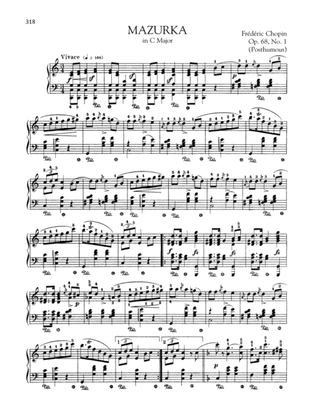 Mazurka in C Major, Op. 68, No. 1 (Posthumous)