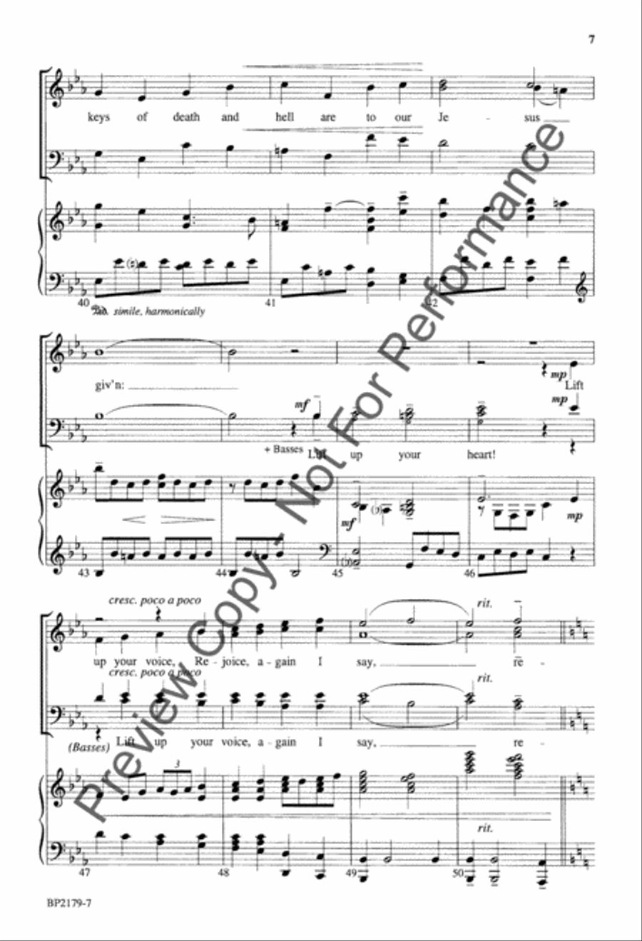 Rejoice, the Lord Is King! - Forrest - SATB 4-Part scores gallery preview page 7