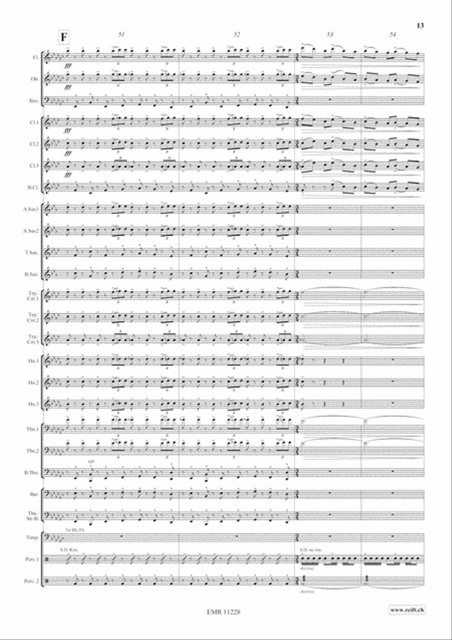 Clouds Concert Band scores gallery preview page 15